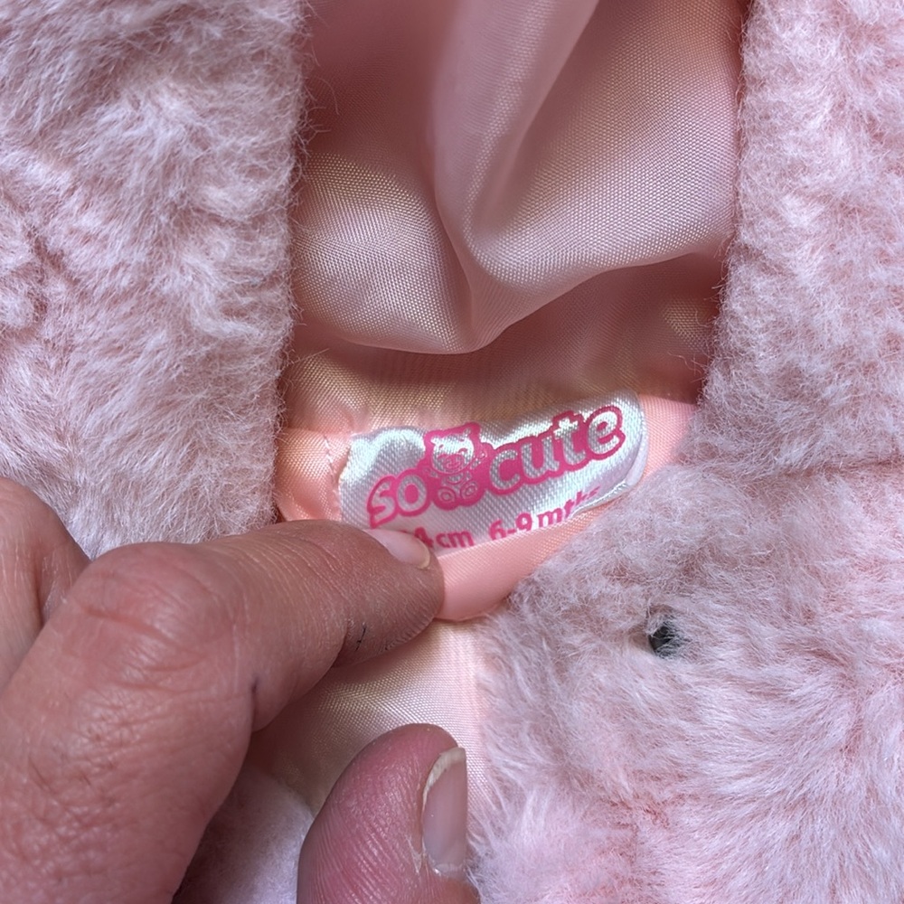 Calvin Klein 2 Piece Pink Baby Outfit Set & So Cute Fuzzy Jacket - Picture 2 of 6